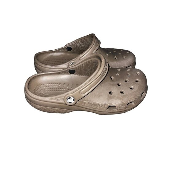 Crocs Slip On Clogs Brown Unisex Women’s 10-11 Men’s 8-9 - Picture 1 of 8